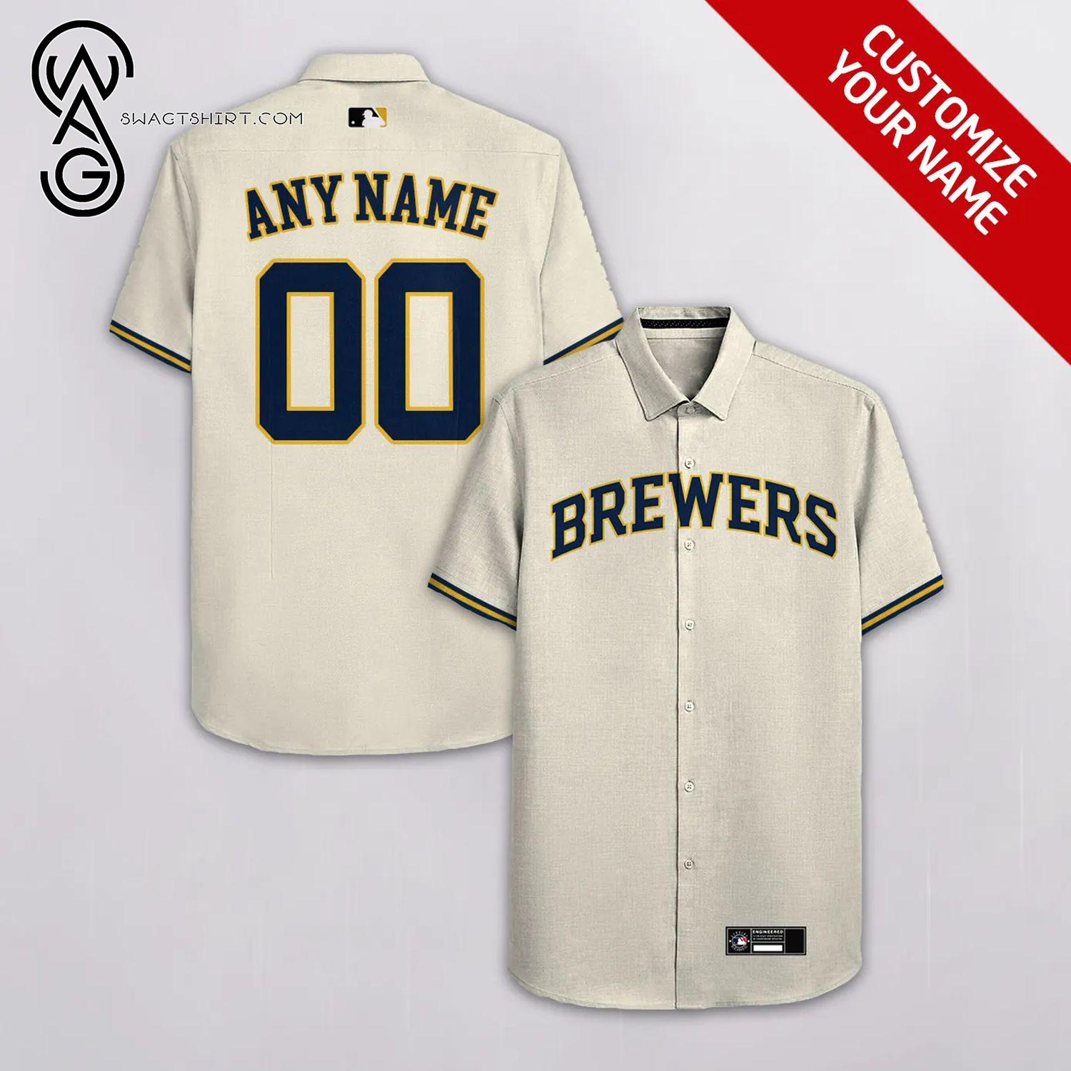 [Top Trending] Milwaukee Brewers Baseball Team Full Printing Personalized Hawaiian Shirt